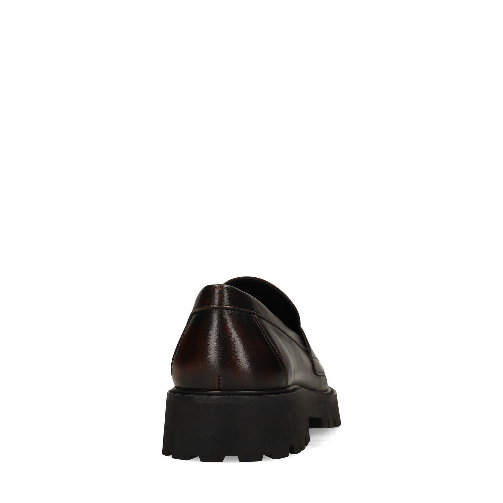 Bordeauxrote Statement-Loafer aus Leder