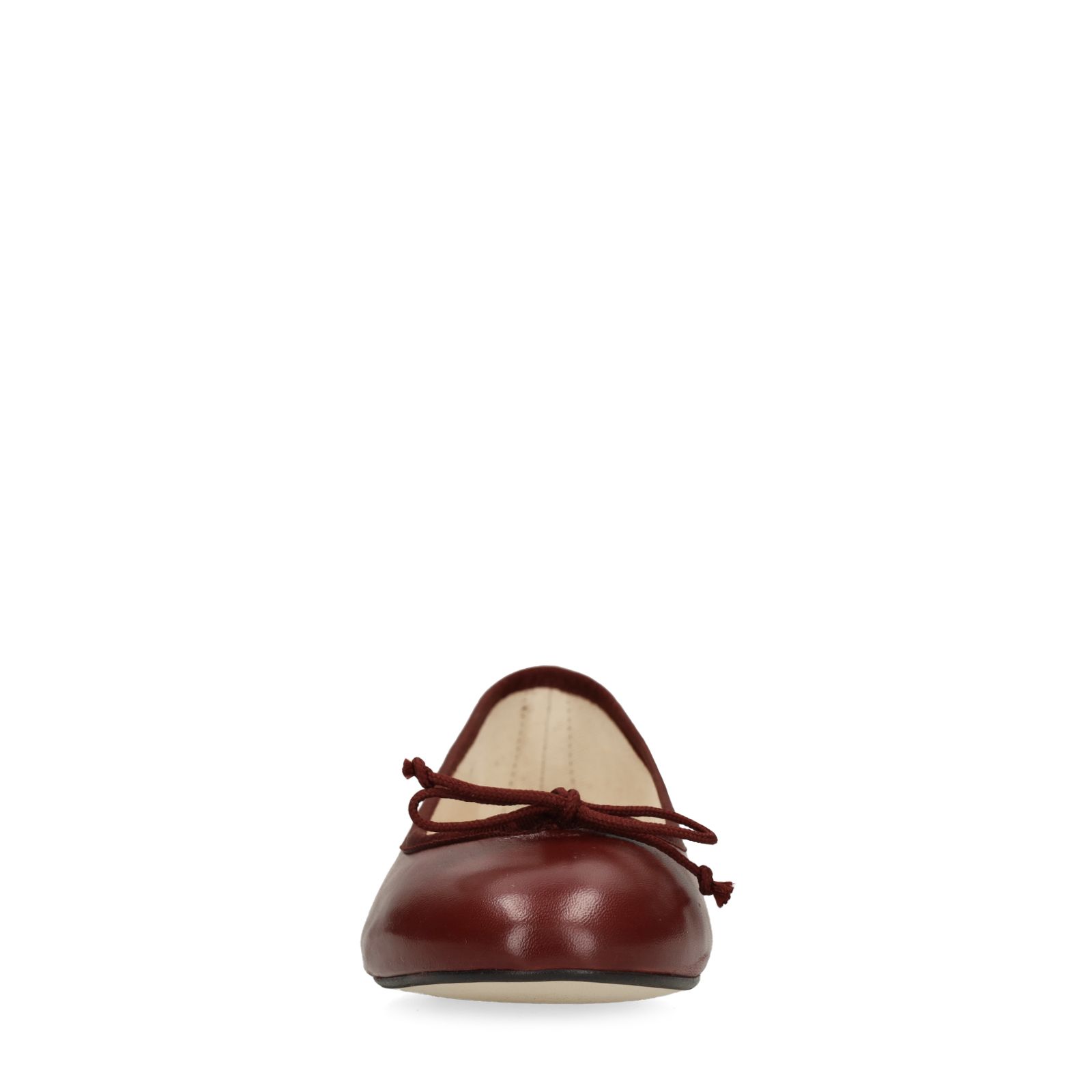 Bordeaux rode leren ballerina's