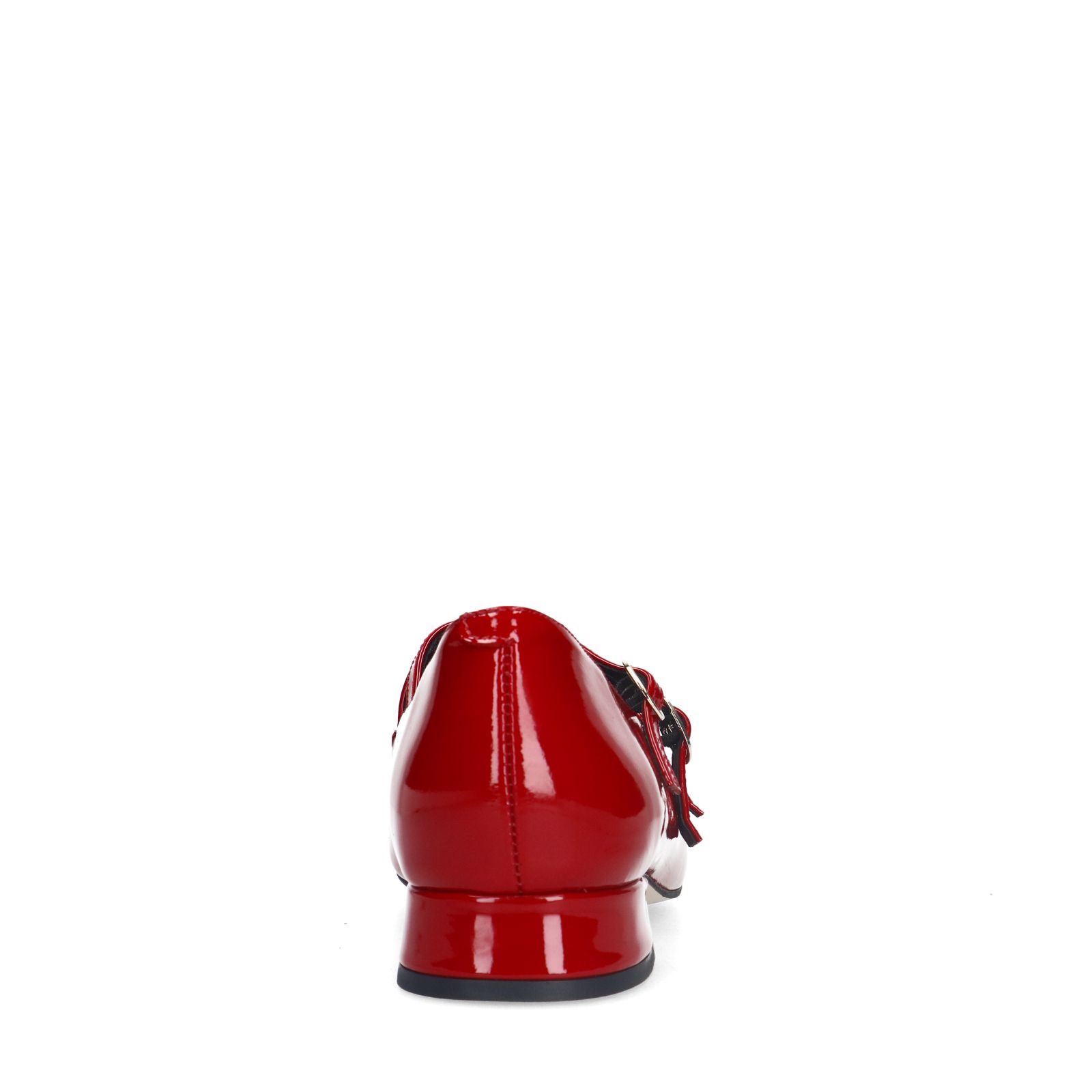 Rode lakleren loafers met hak