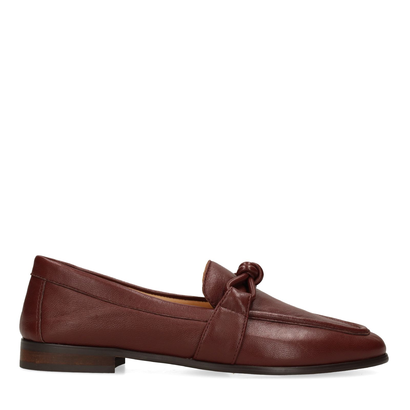 Bordeaux rode leren loafers