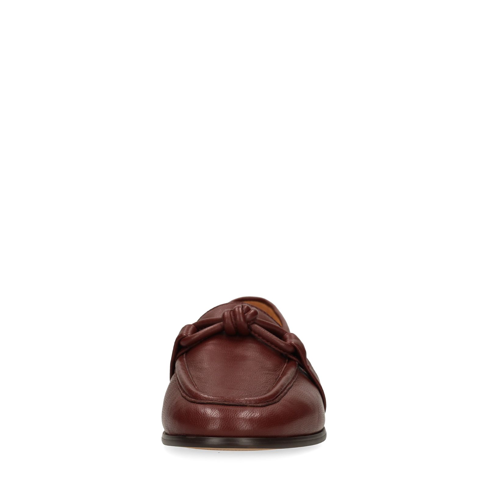 Bordeaux rode leren loafers