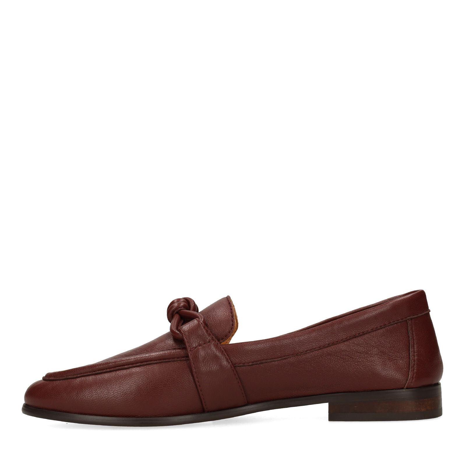 Bordeaux rode leren loafers