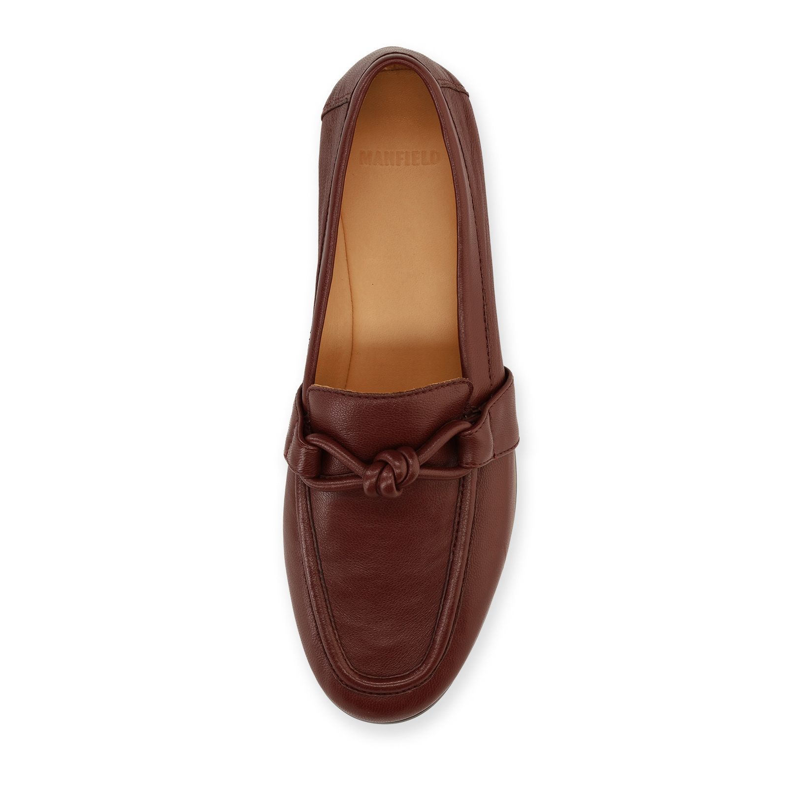 Bordeaux rode leren loafers