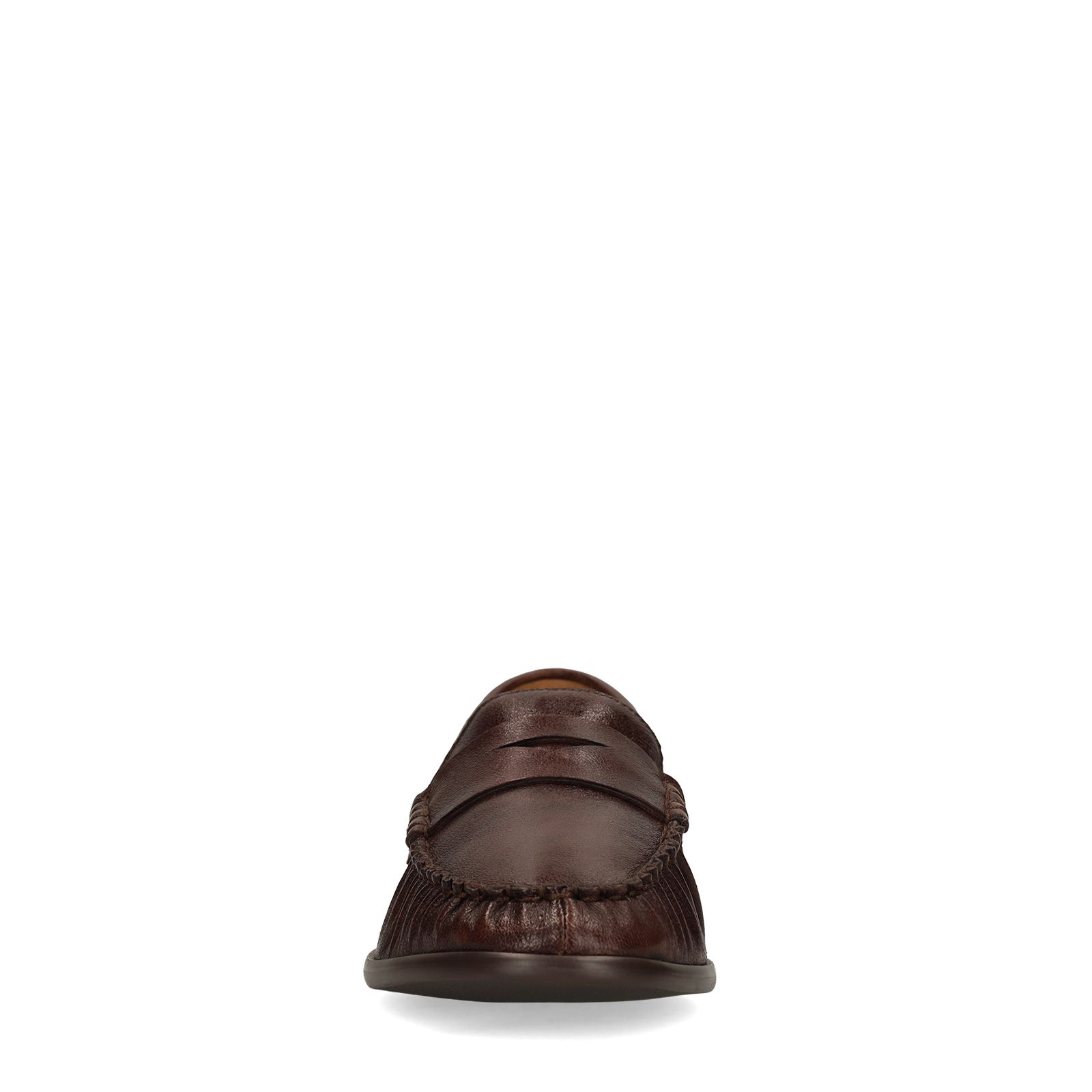 Rode leren loafers