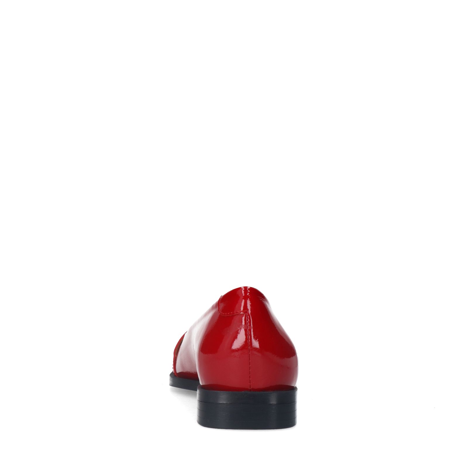 Rote Leder-Loafer