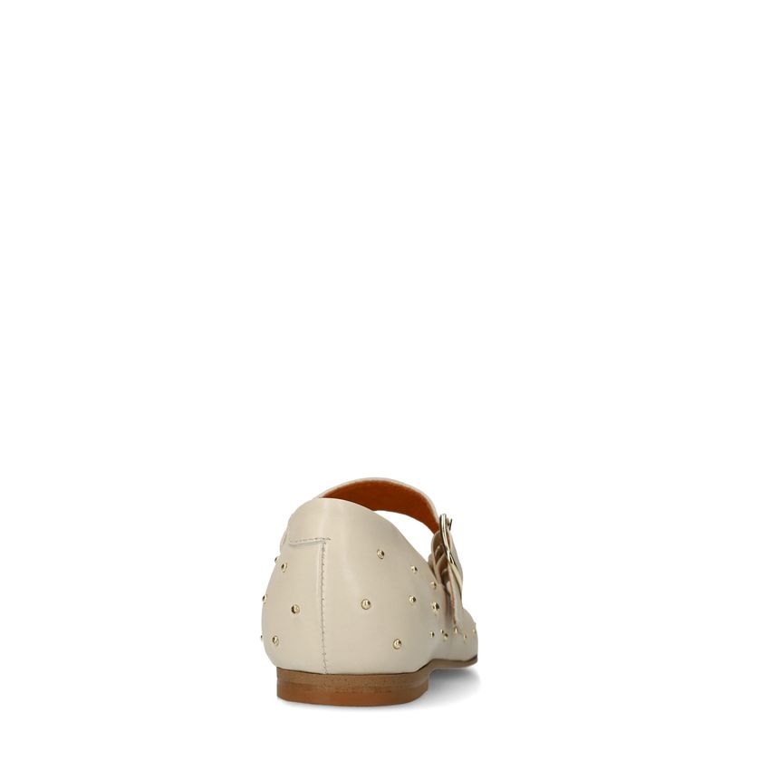 Offwhite Leder-Loafer