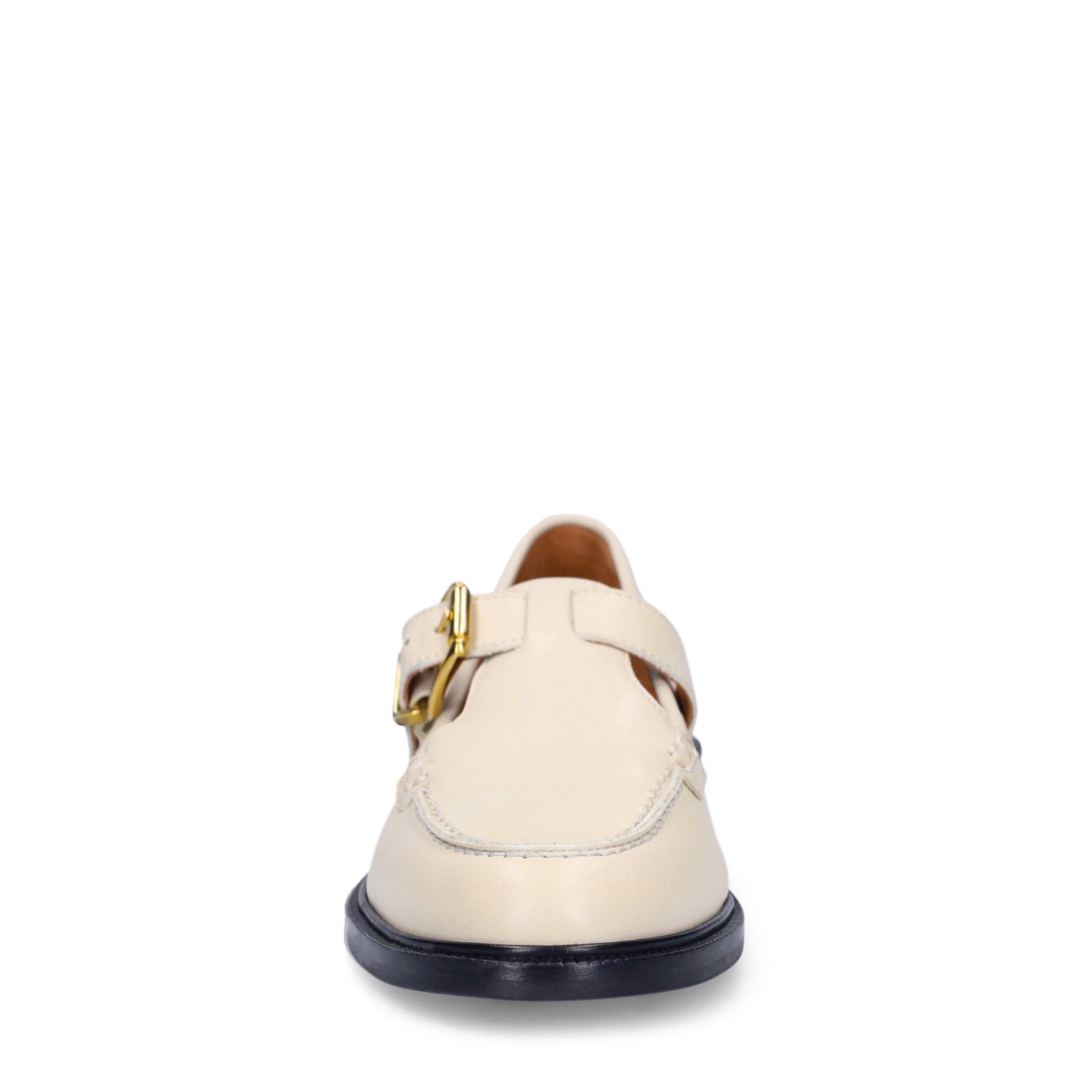 Weiße Leder-Loafer