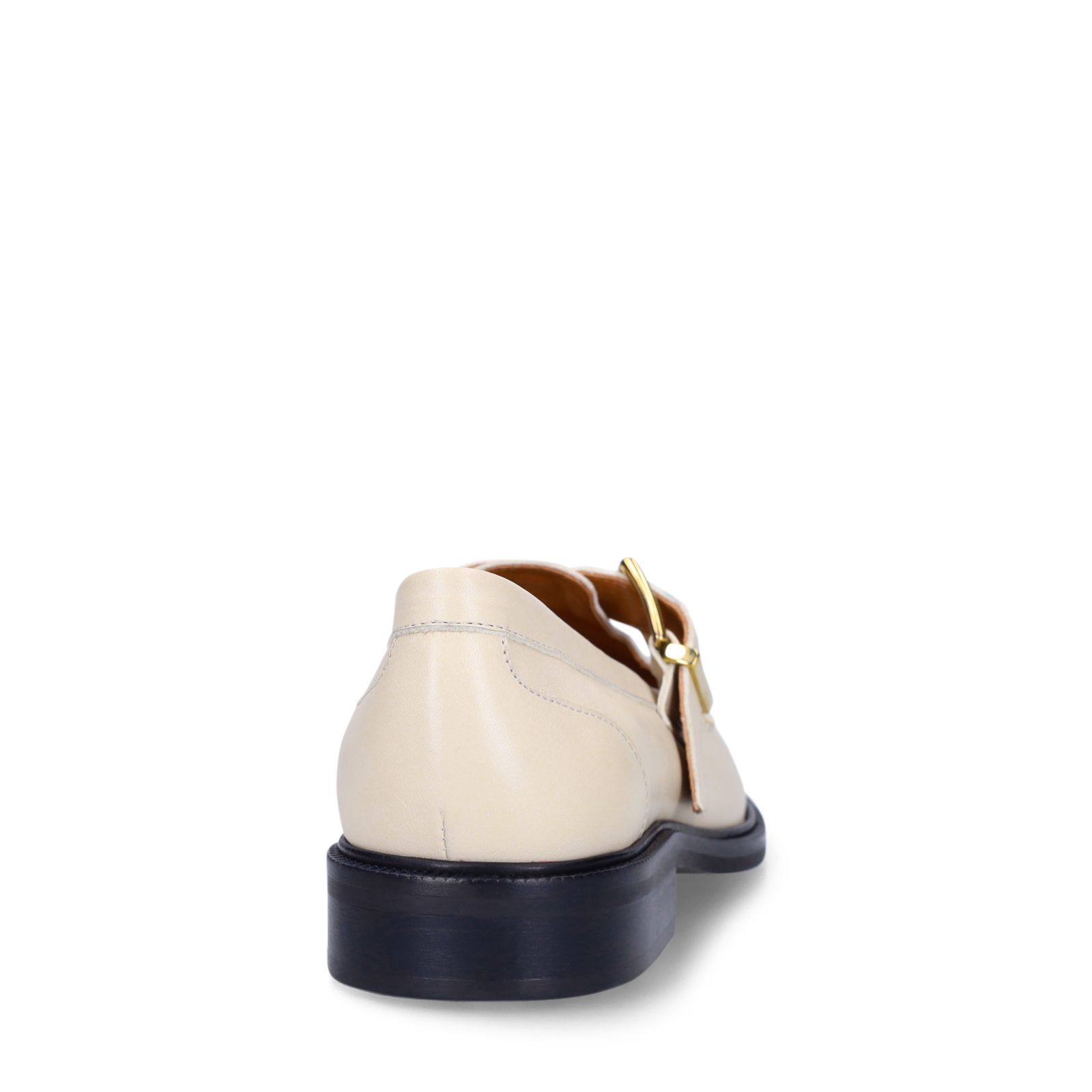 Witte leren loafers