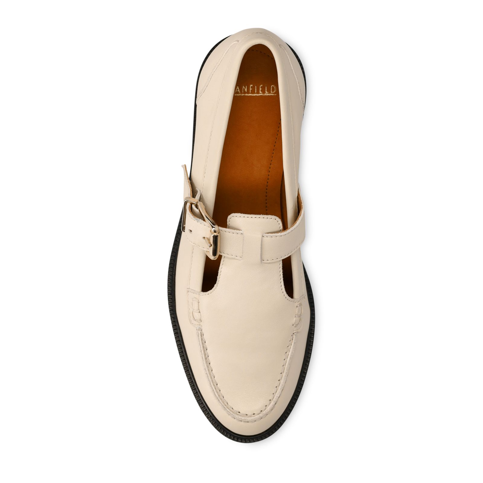 Weiße Leder-Loafer