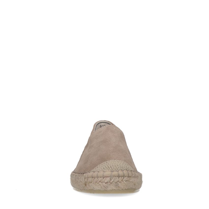 Taupe suède espadrilles