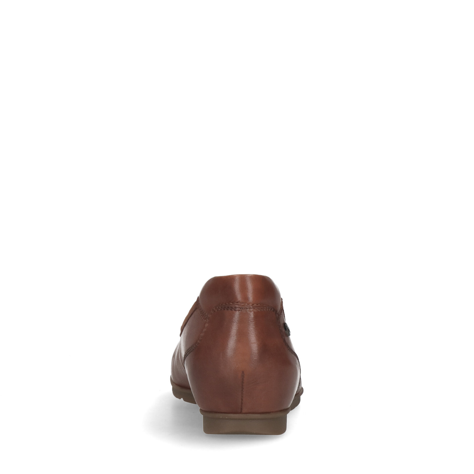 Cognacfarbene Leder-Ballerinas | Slipper | Manfield | Manfield
