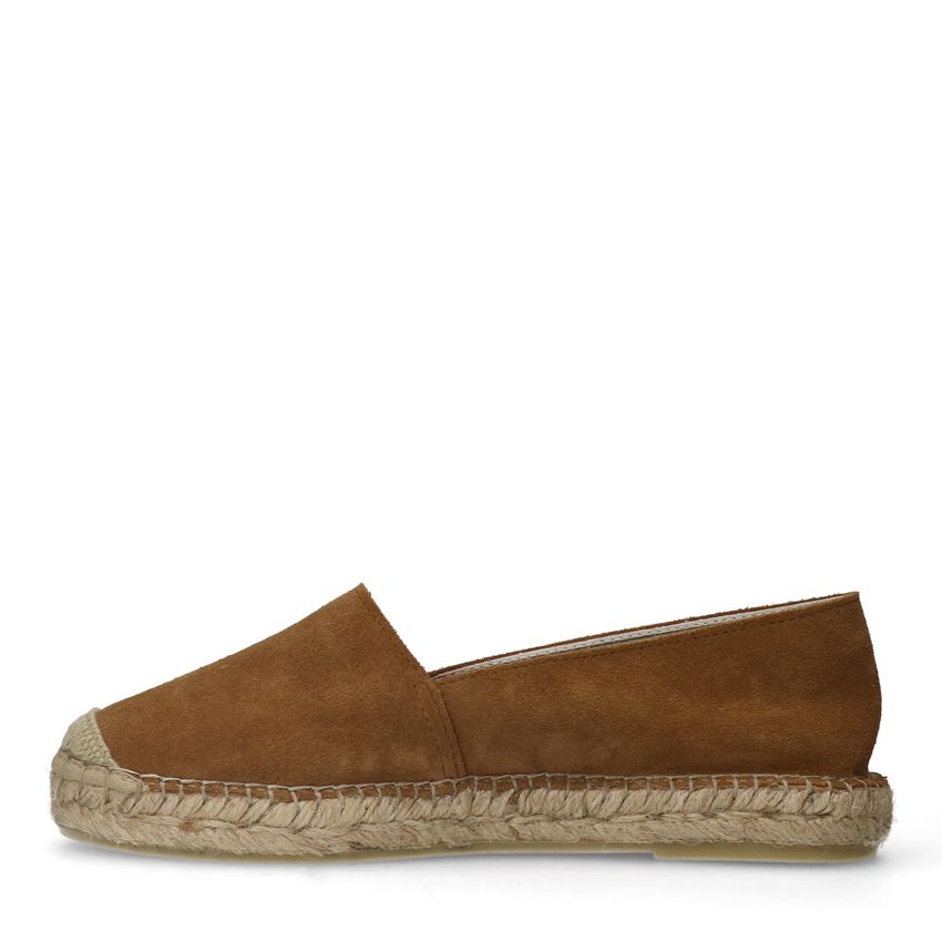 Cognac suède espadrilles