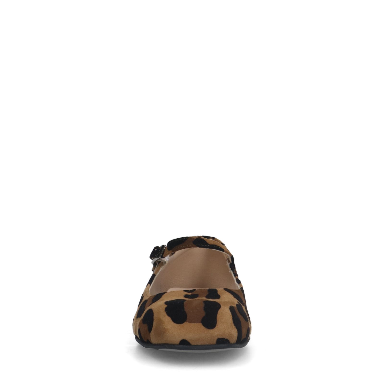 Mary Jane Ballerinas aus Veloursleder mit Pantherprint