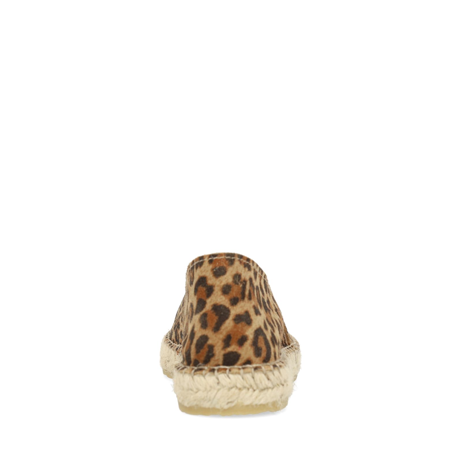 Veloursleder-Espadrilles mit Leoprint