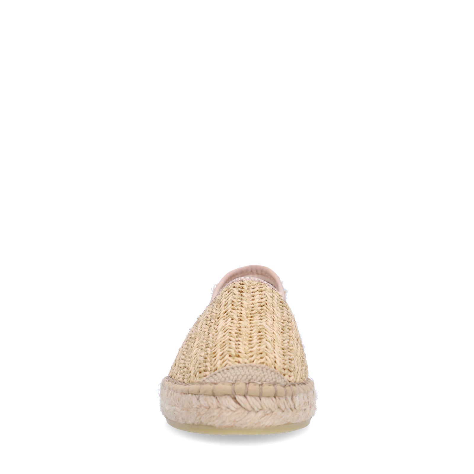 Beige gevlochten raffia espadrilles