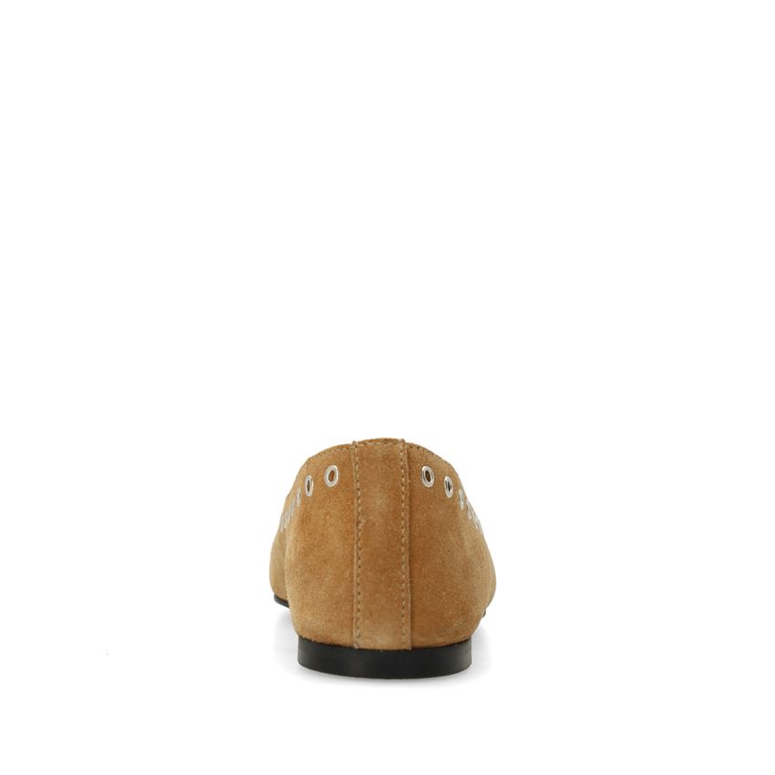Manfield x Marlien - Cognac suède loafers
