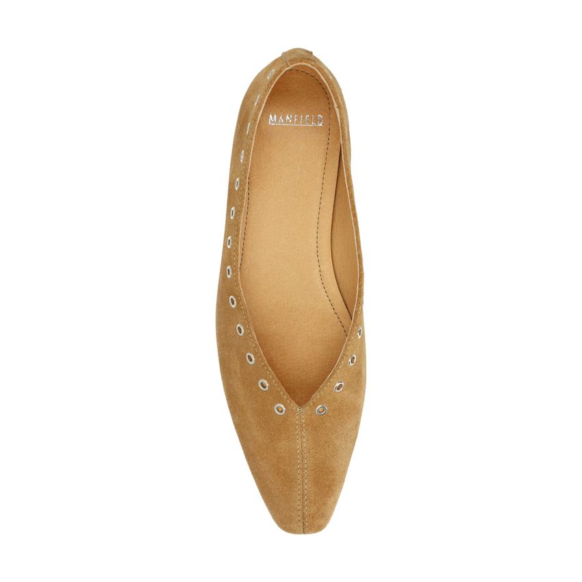 Manfield x Marlien - Cognac suède loafers