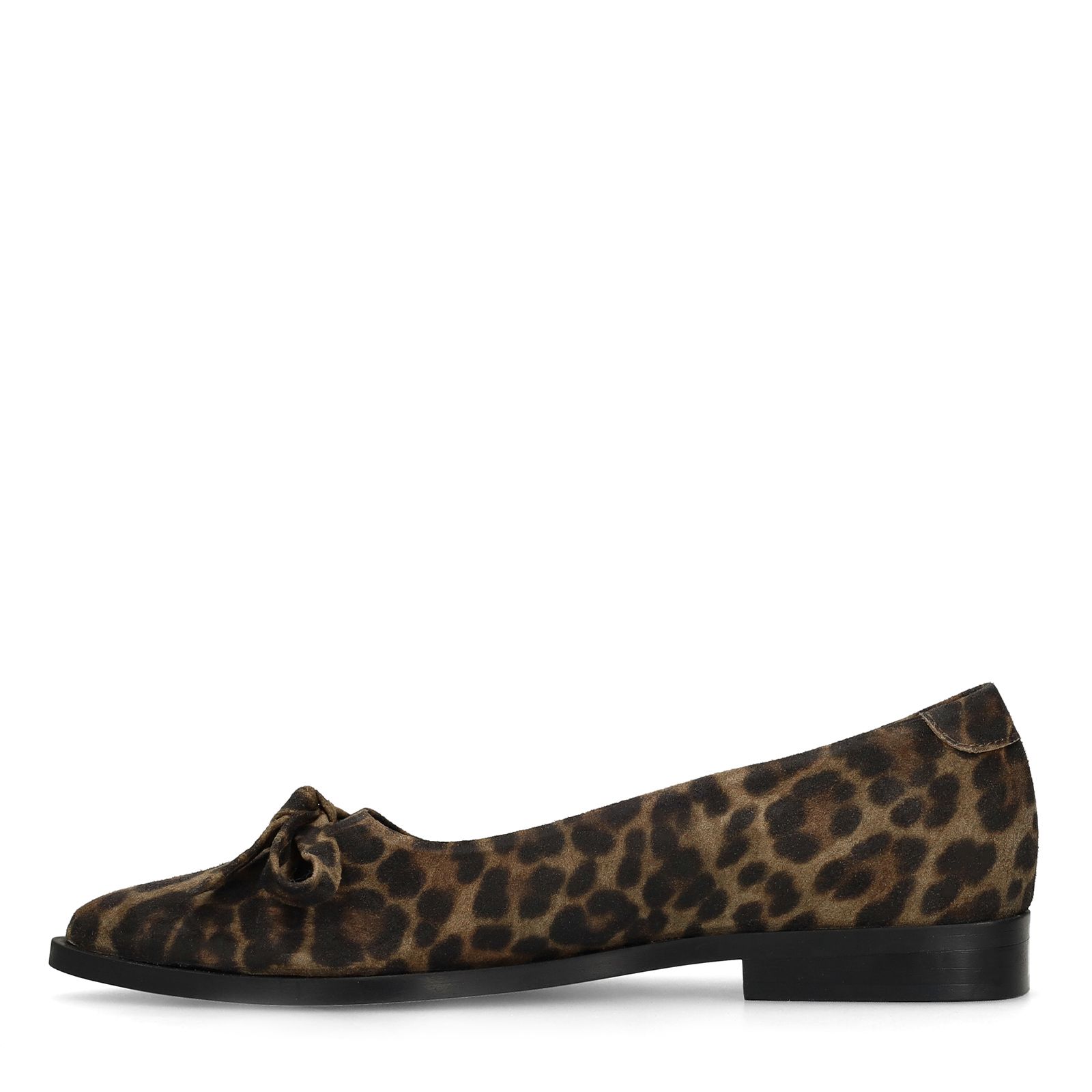 Leopard suède loafers