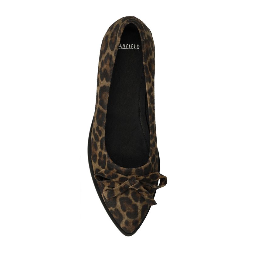 Leopard suède loafers