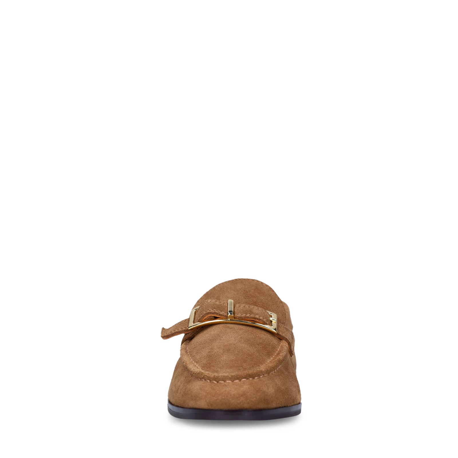 Cognacfarbene Veloursleder-Loafer