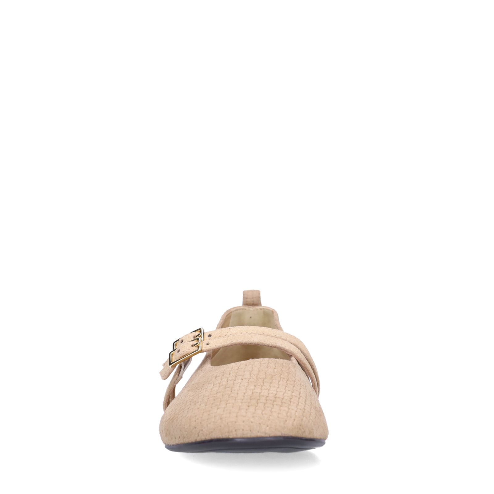 Beige suède ballerina's