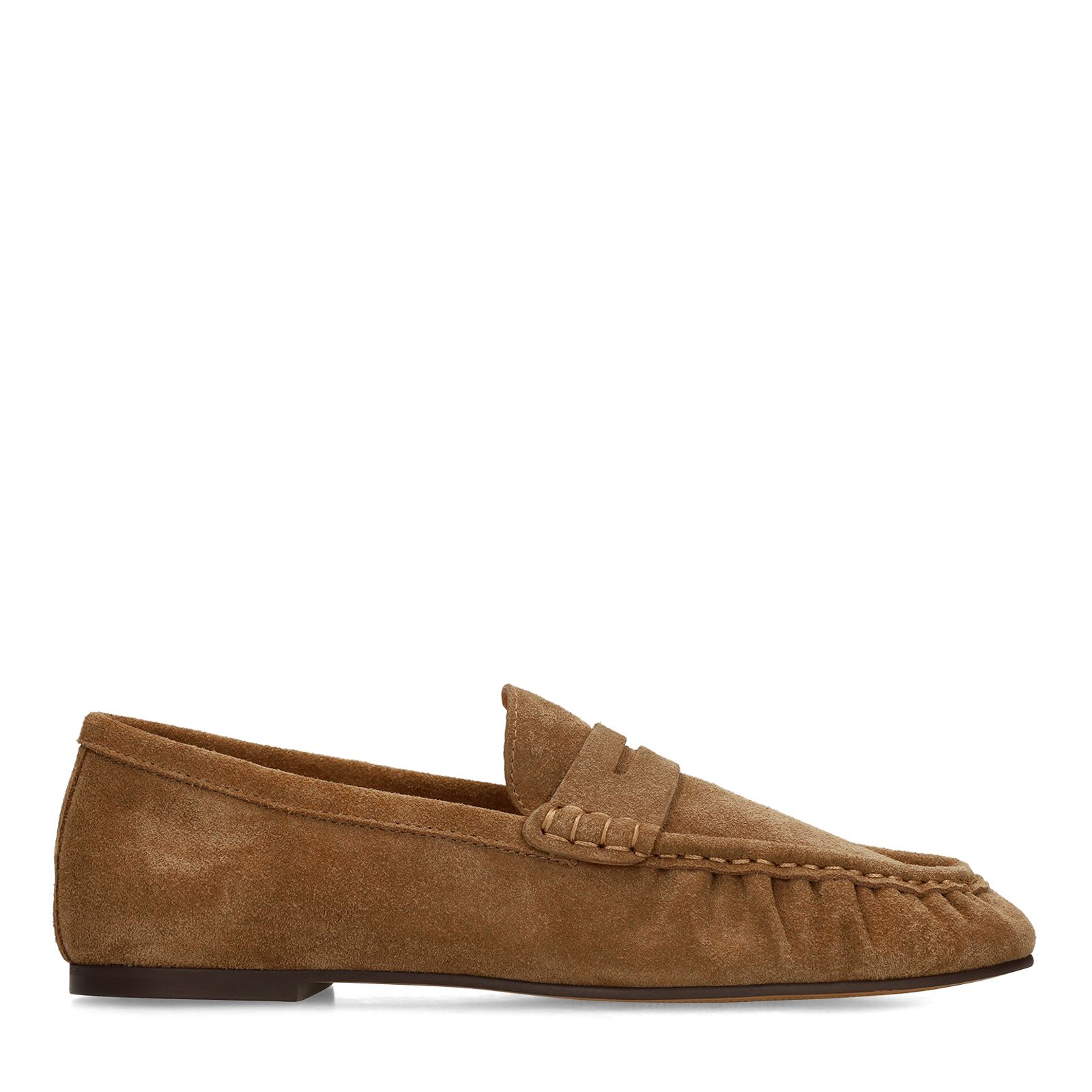 Cognac suède loafers