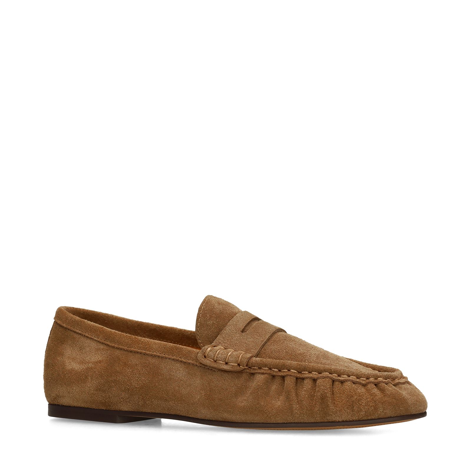 Cognac suède loafers
