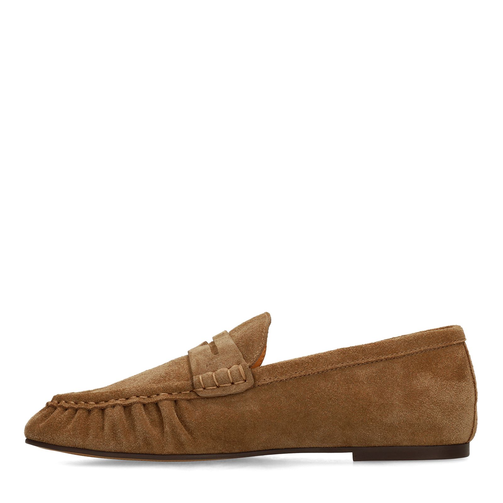 Cognac suède loafers