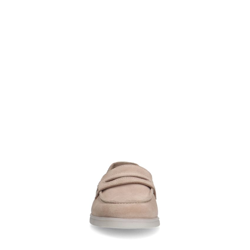 Beige suède loafers