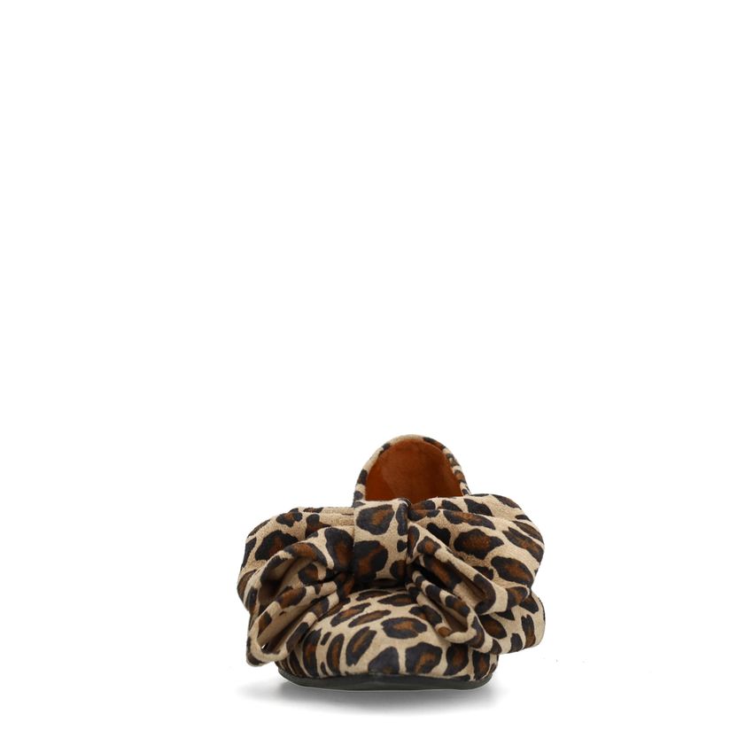 Leopard suède loafers
