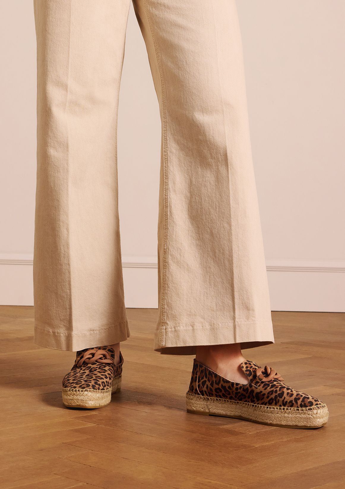 Leopard suède espadrilles