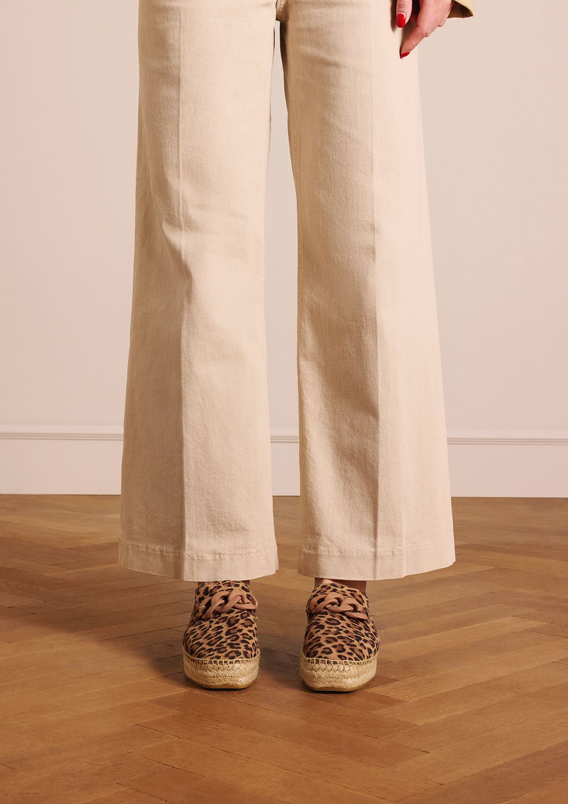 Leopard suède espadrilles