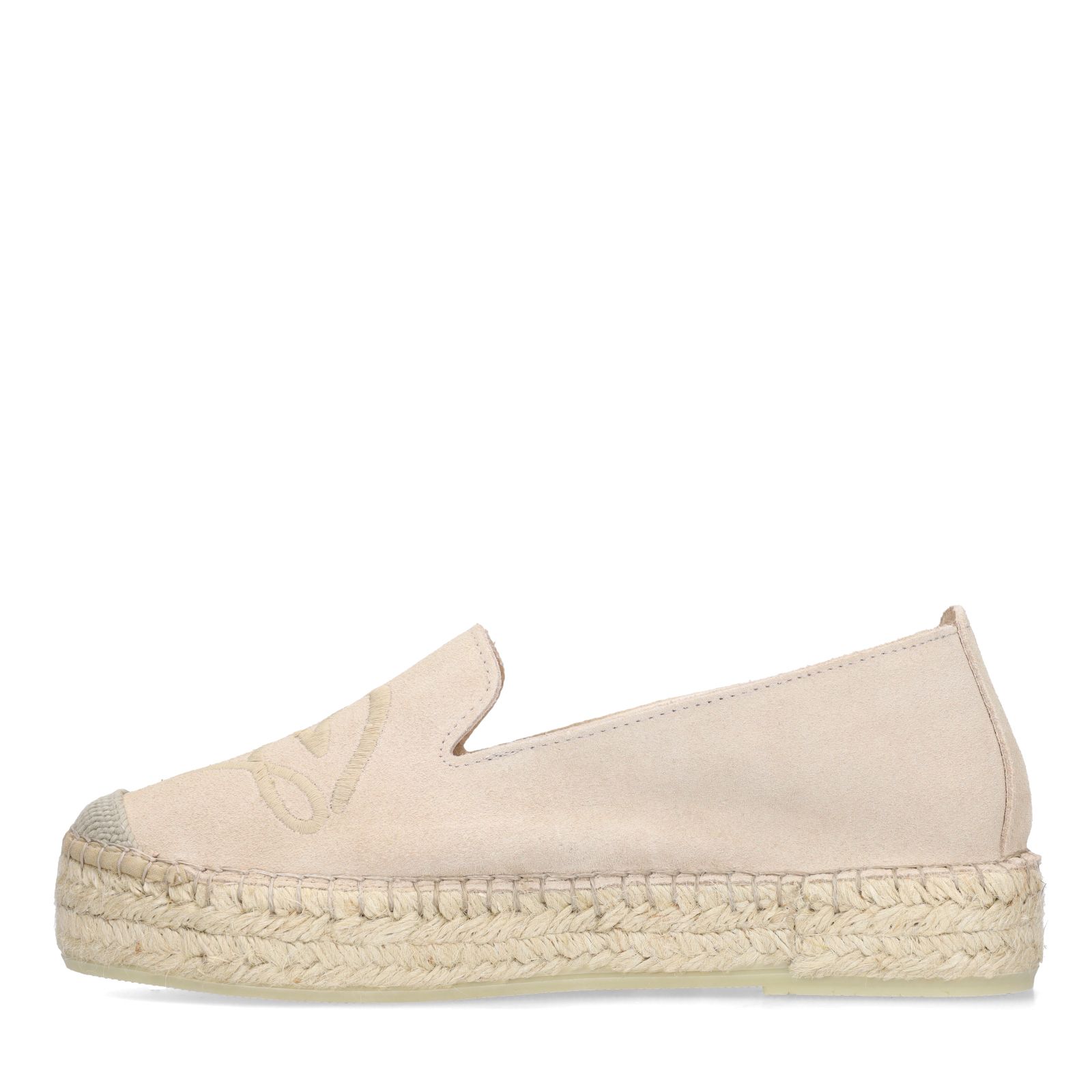 Taupe suède espadrilles