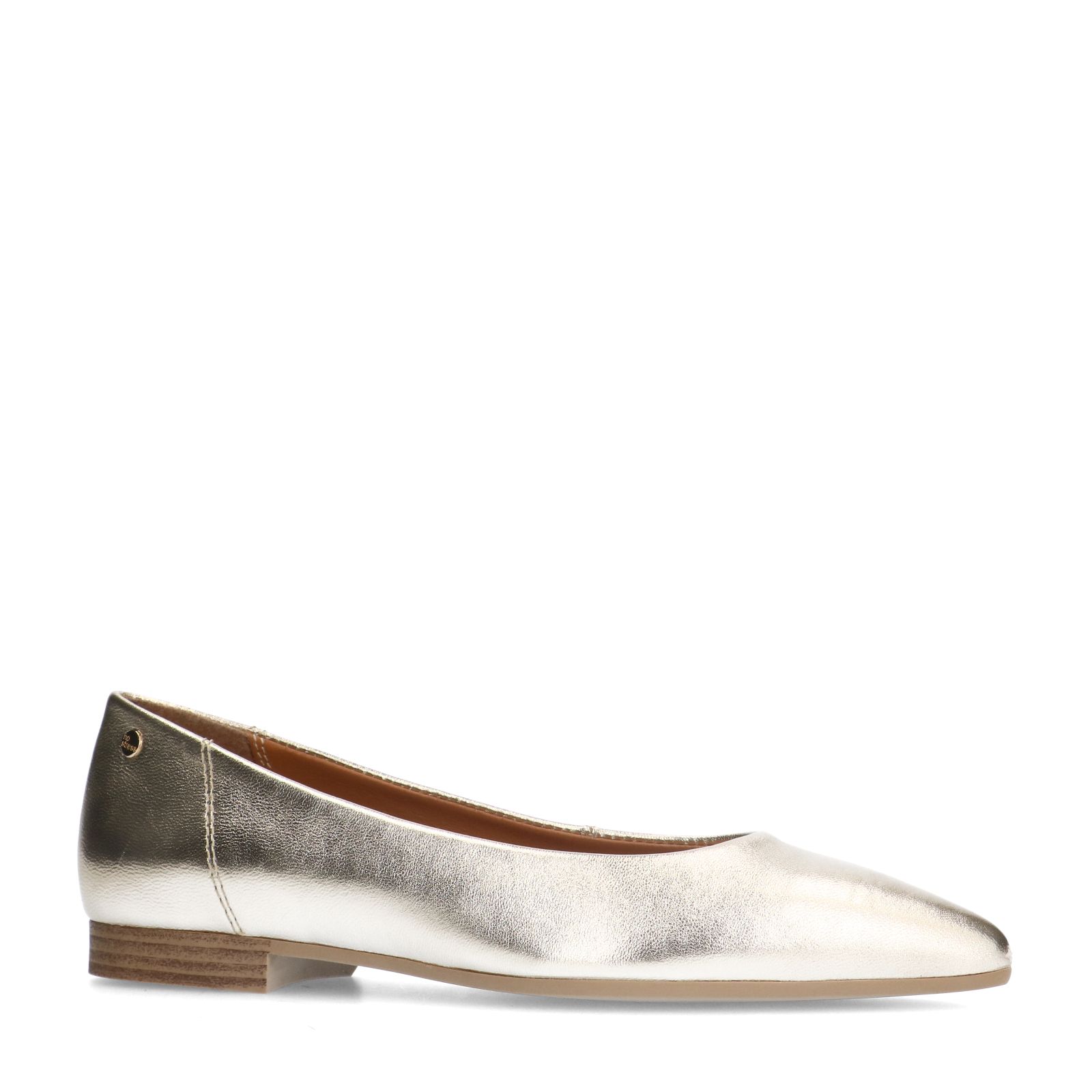 Gouden leren ballerina's