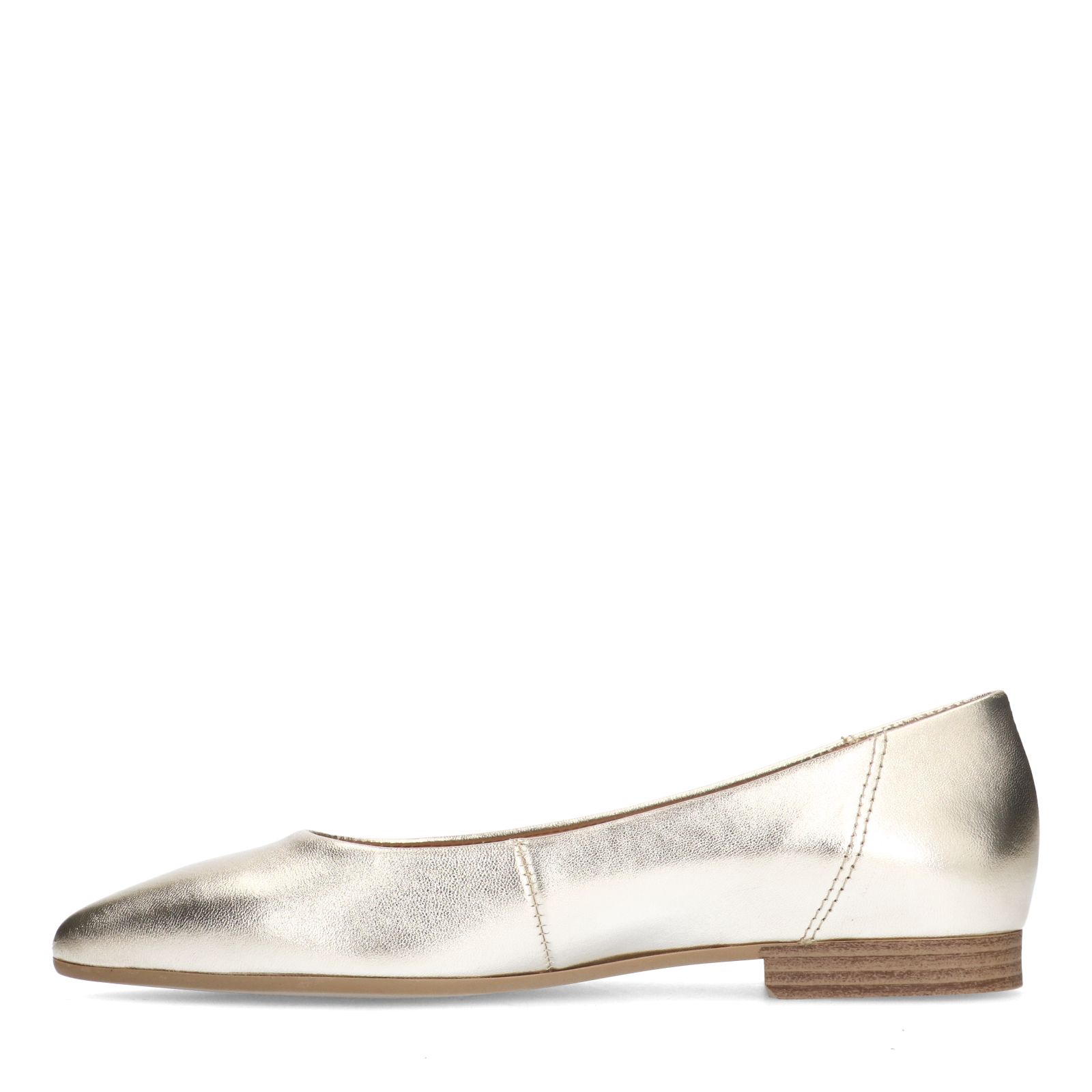 Gouden leren ballerina's