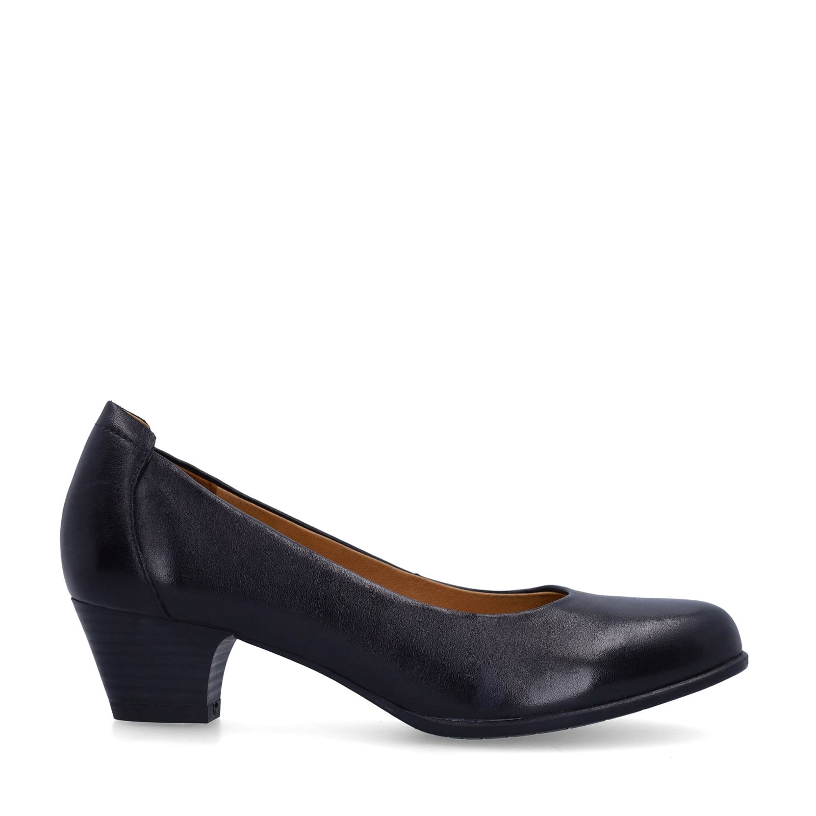 Schwarze Lederpumps