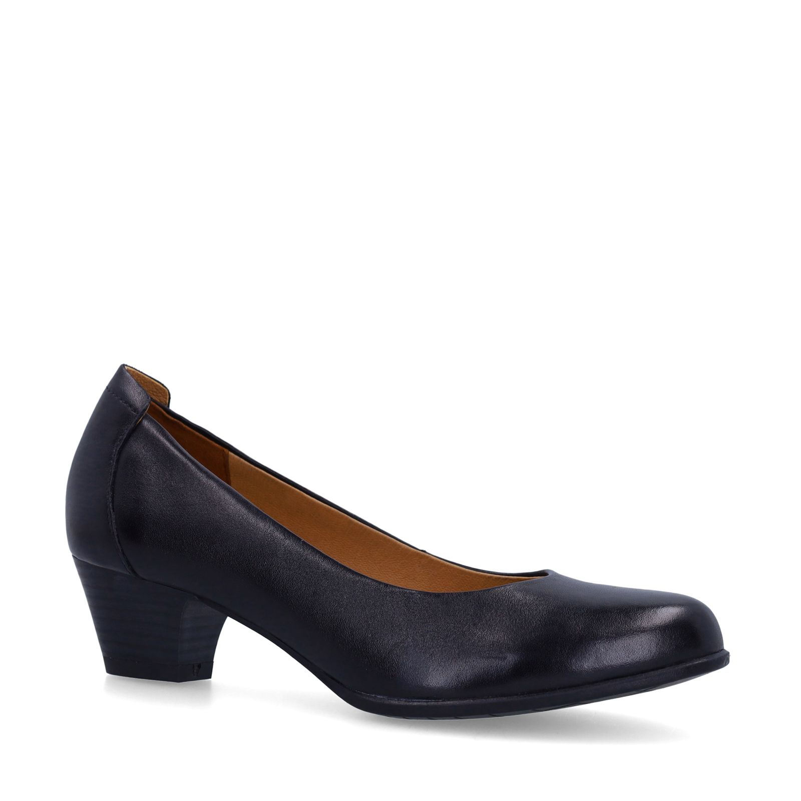 Schwarze Lederpumps