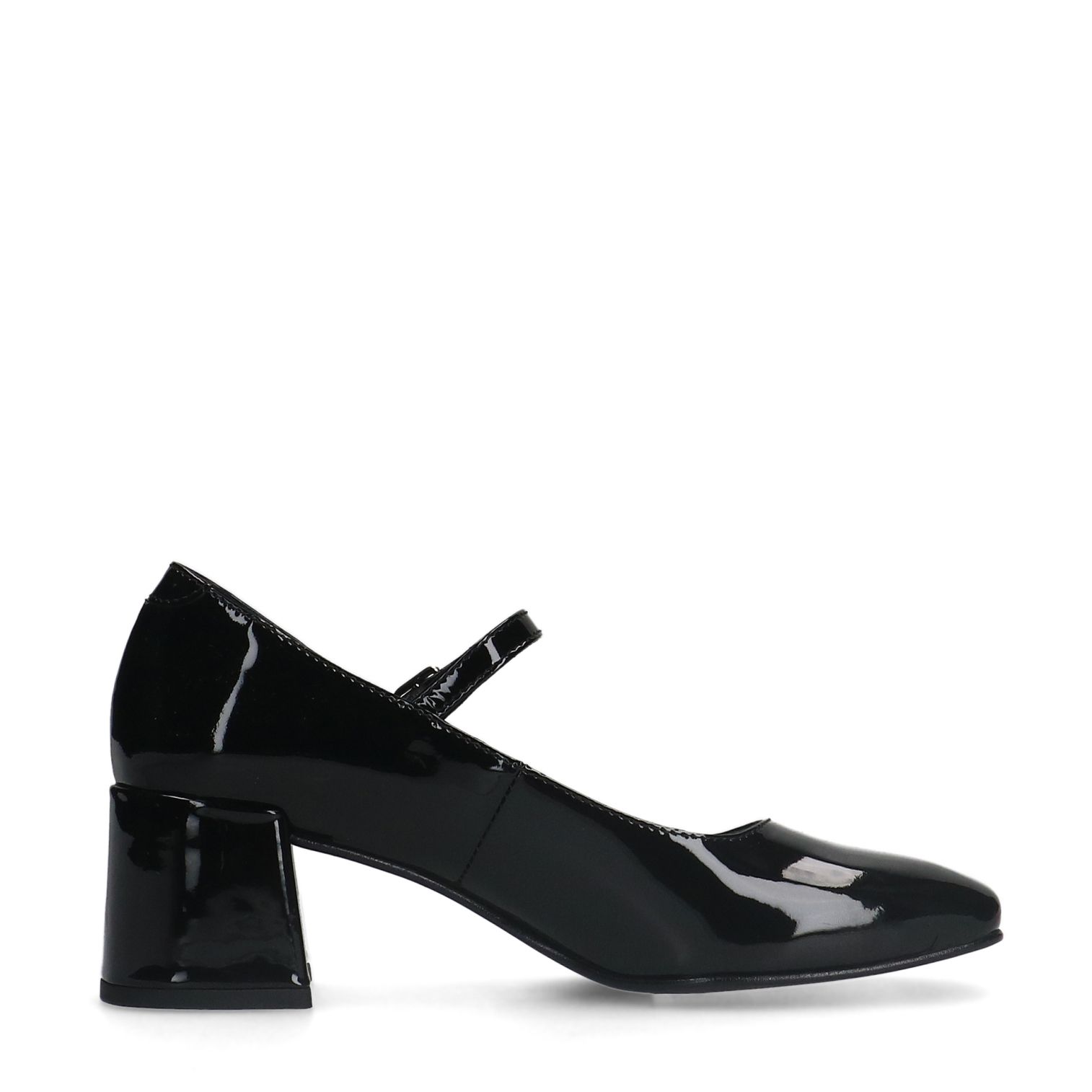 Zwarte lakleren Mary Jane pumps
