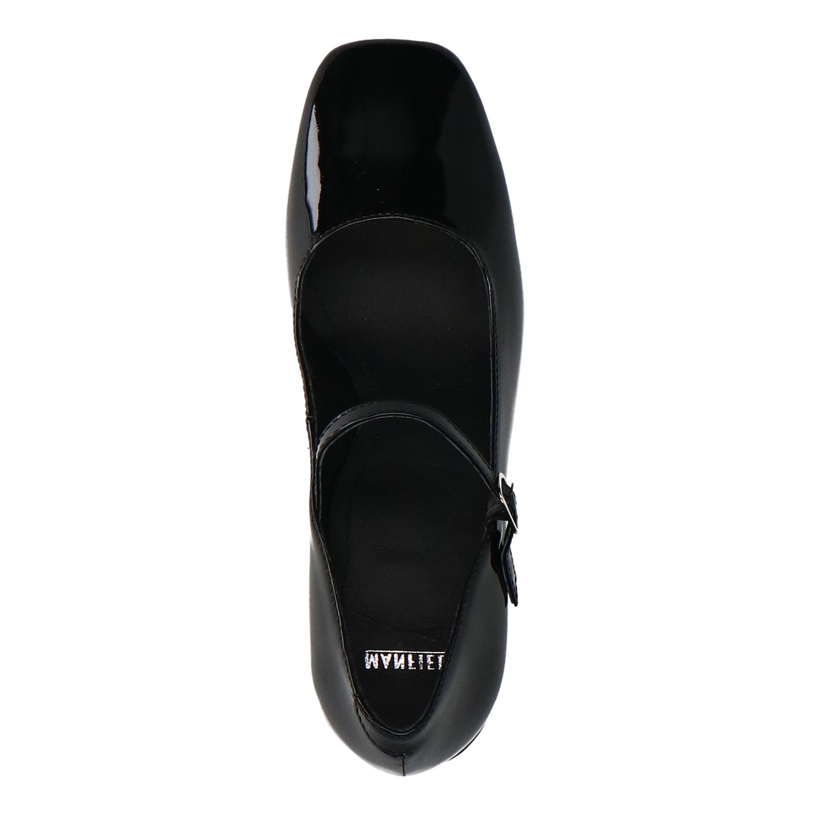 Schwarze Mary Jane Lackpumps