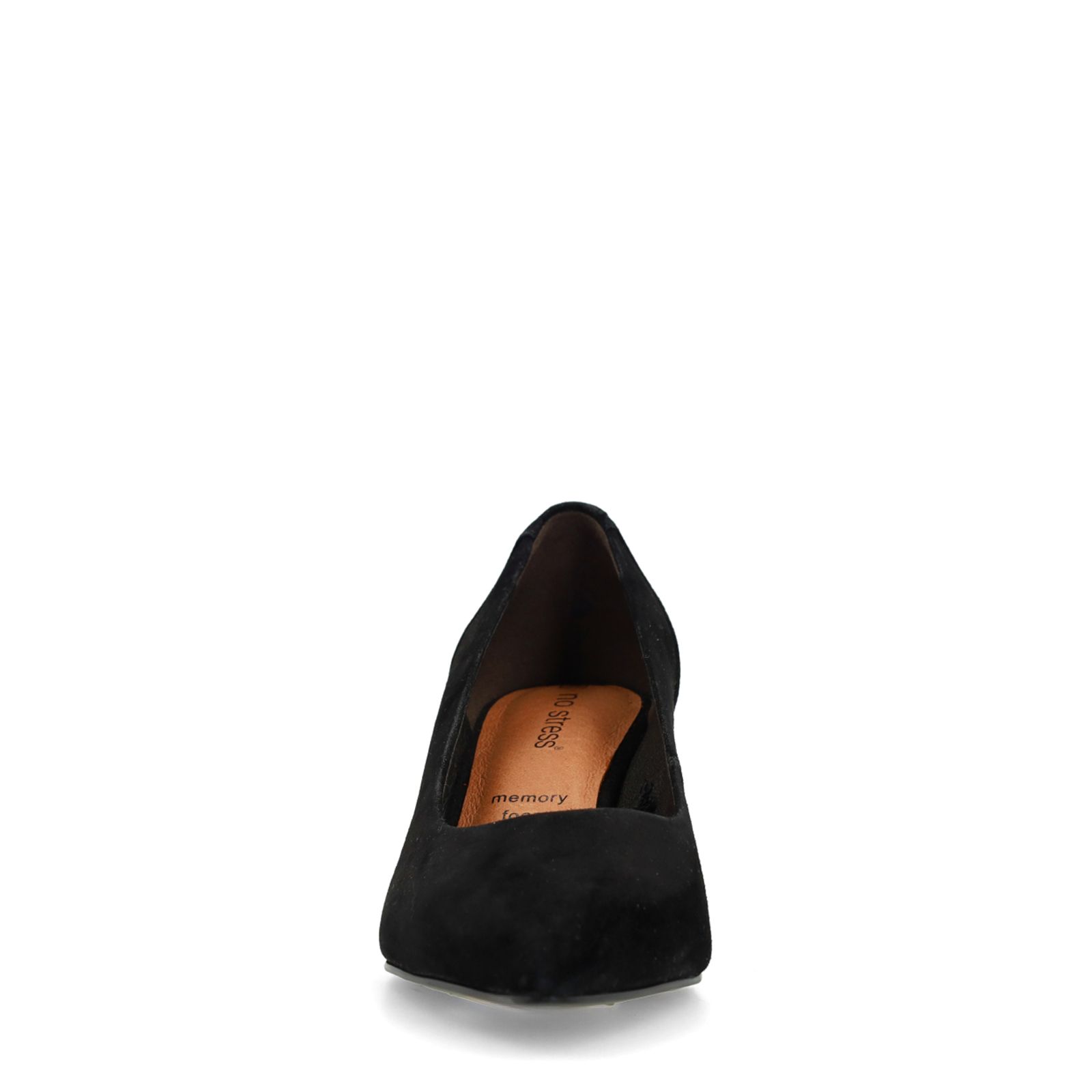 Schwarze Veloursleder-Pumps