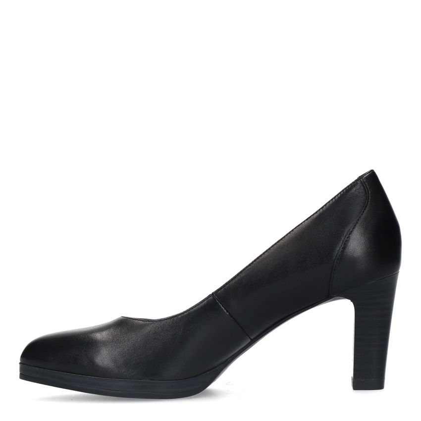 Zwarte leren pumps