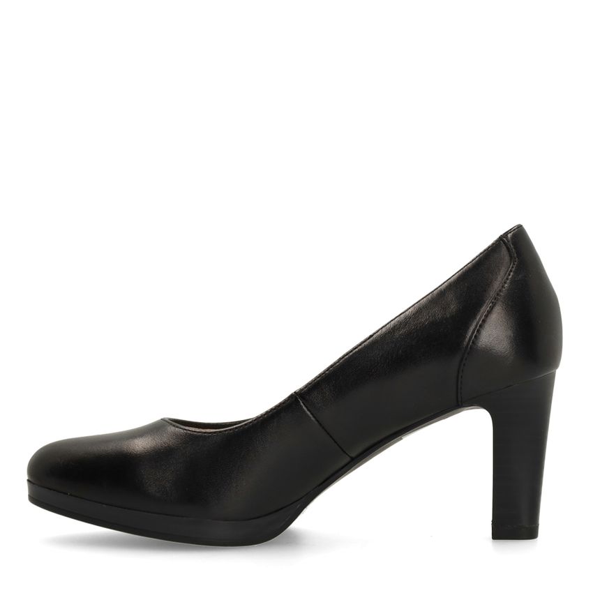 Zwarte leren pumps