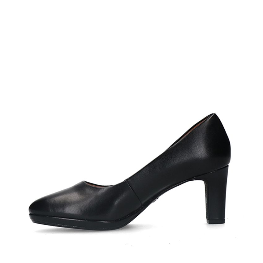 Zwarte leren pumps