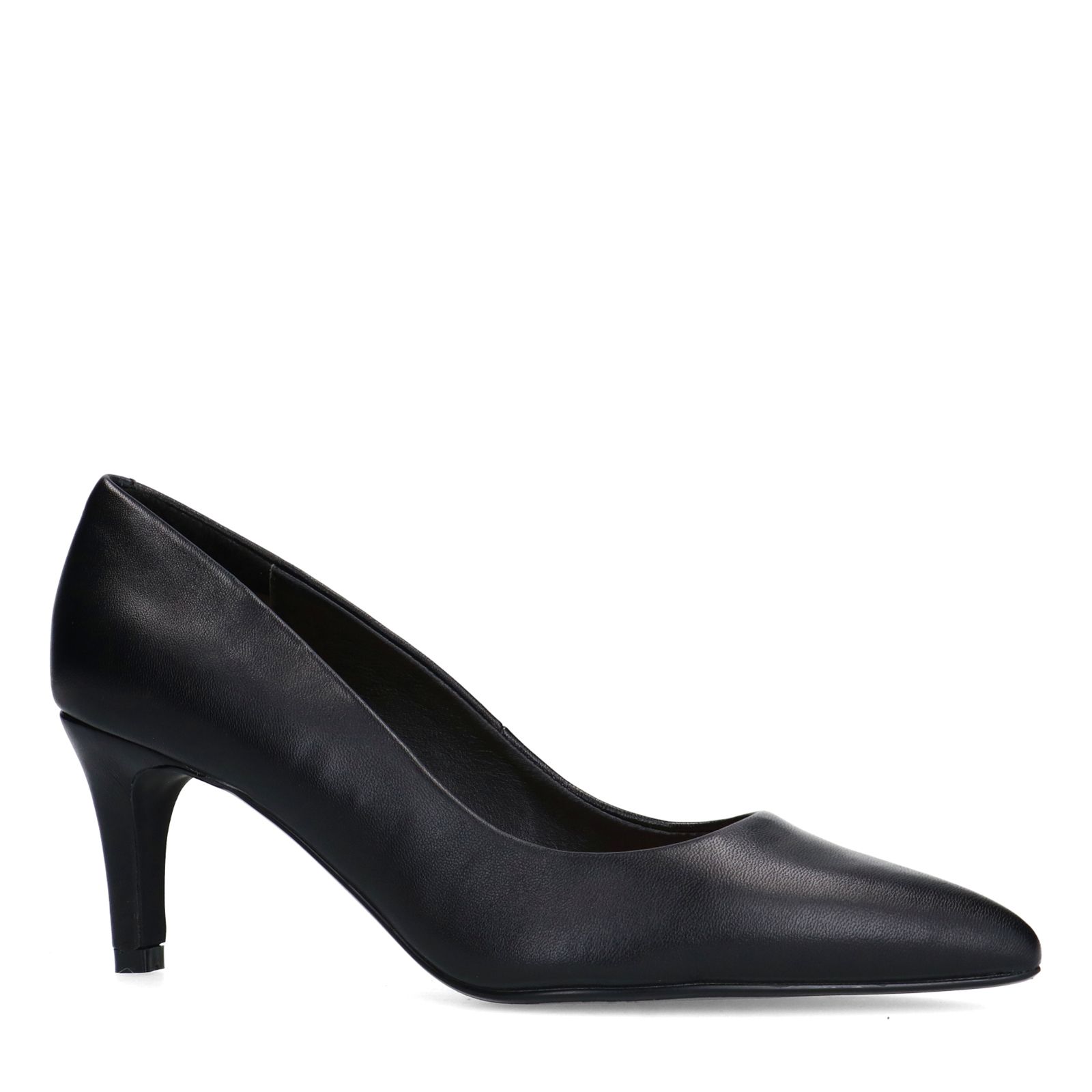 Zwarte leren pumps