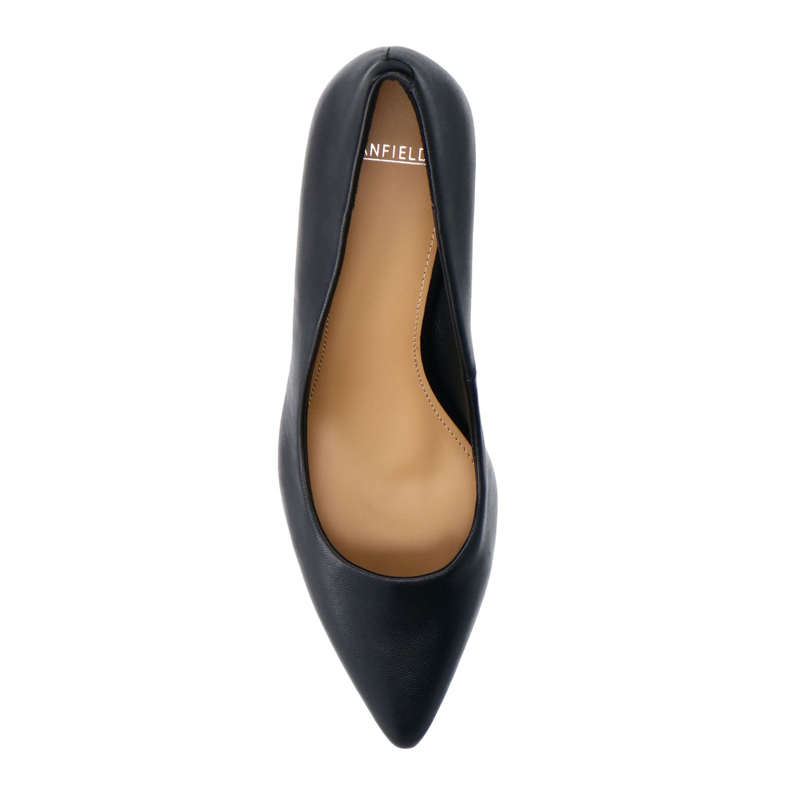 Zwarte leren pumps