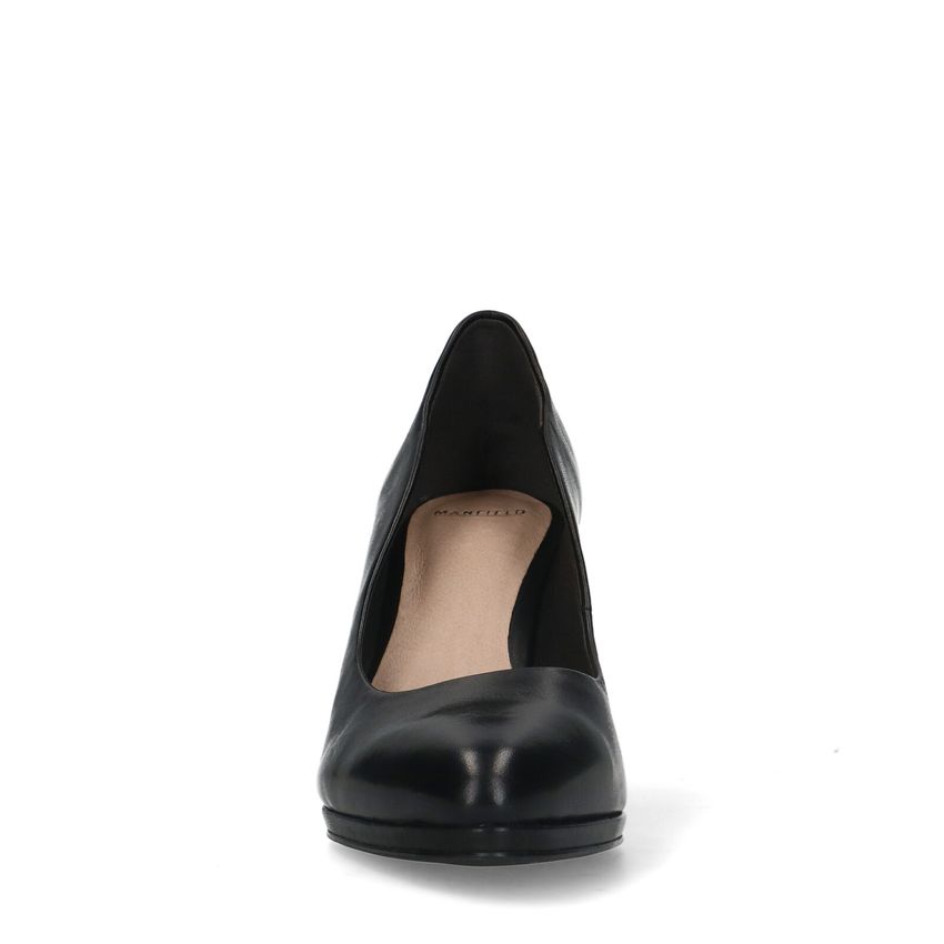 Zwarte leren pumps