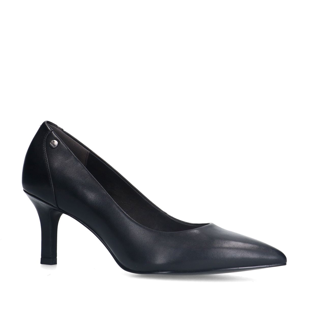 Zwarte leren klassieke pumps