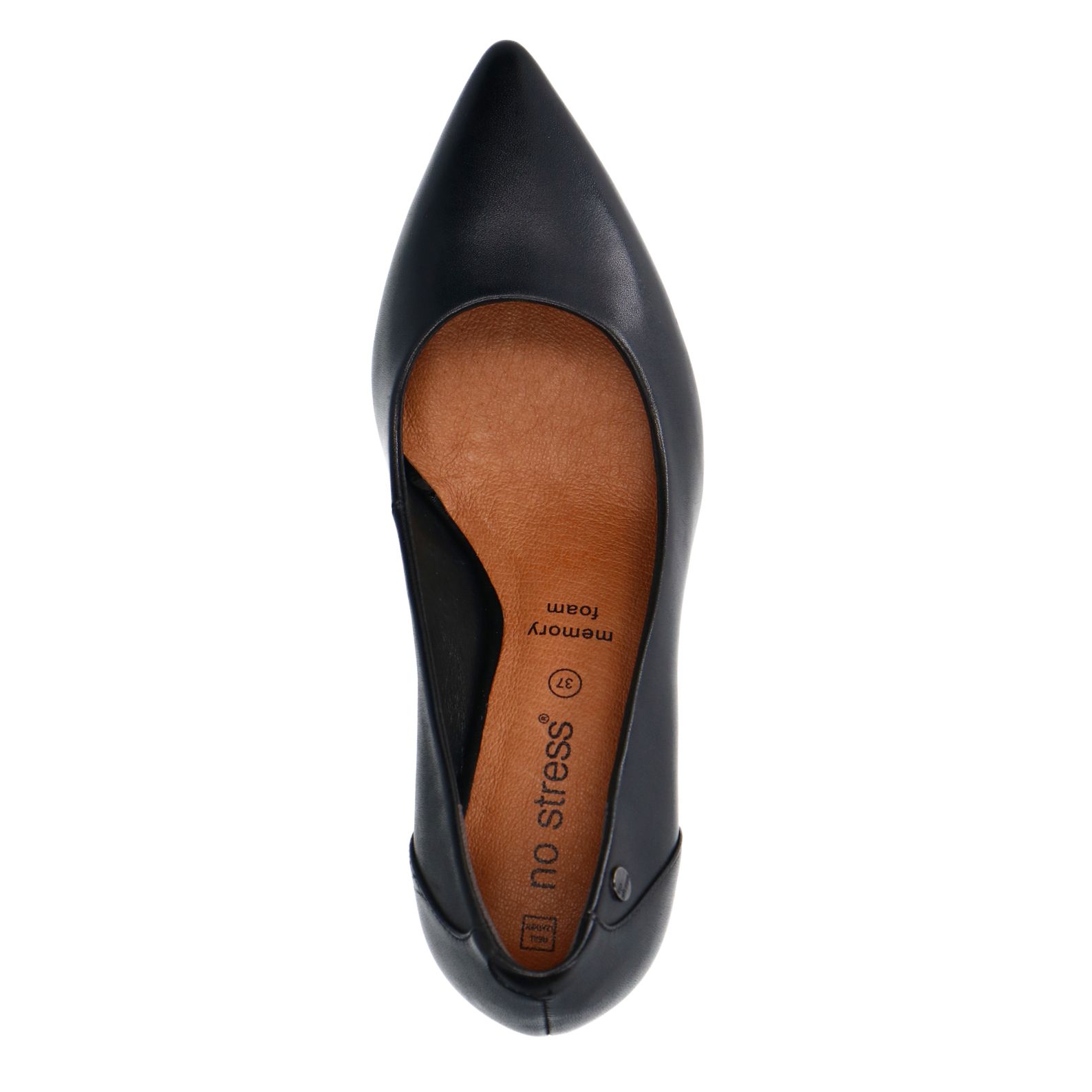 Zwarte leren klassieke pumps