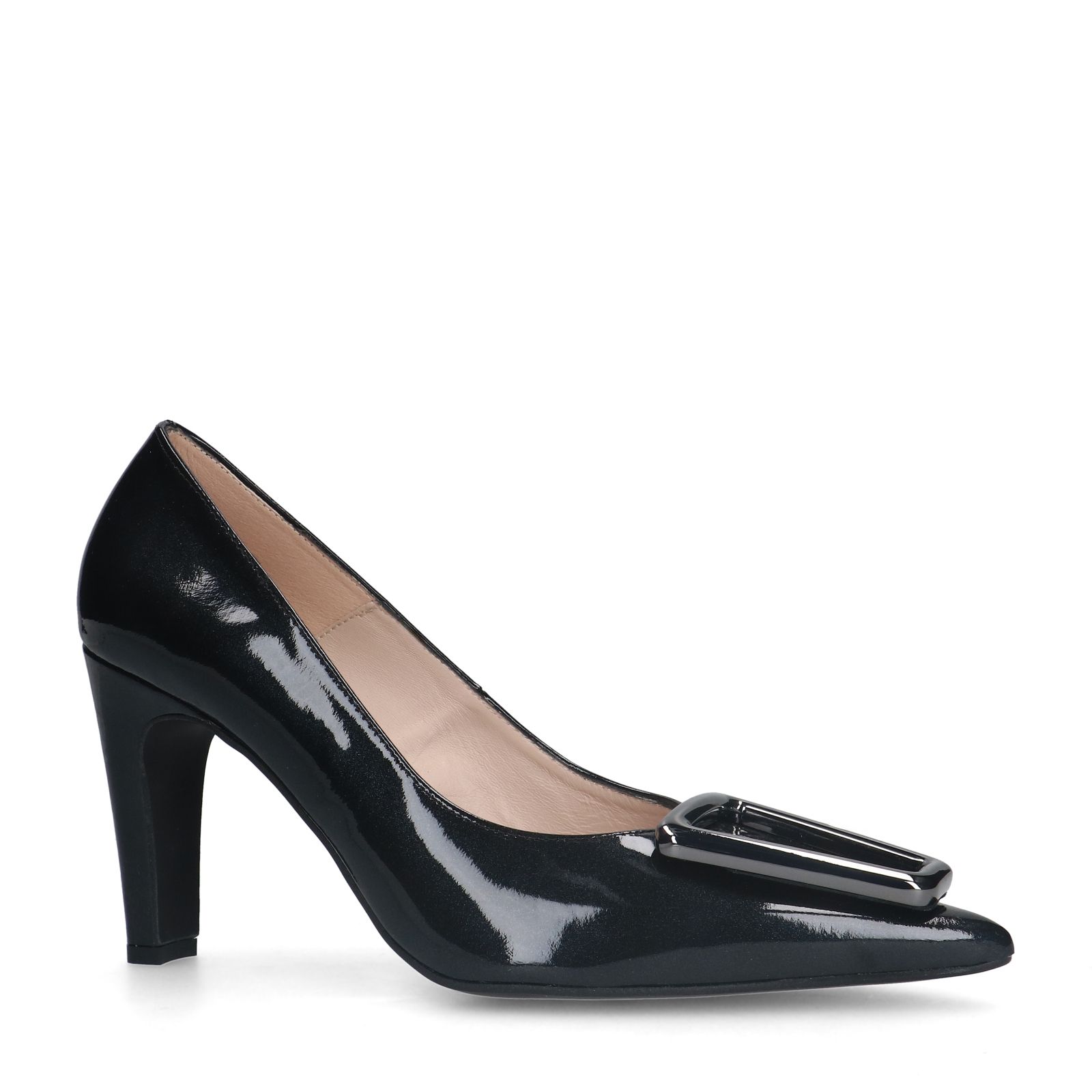 Zwarte lakleren pumps
