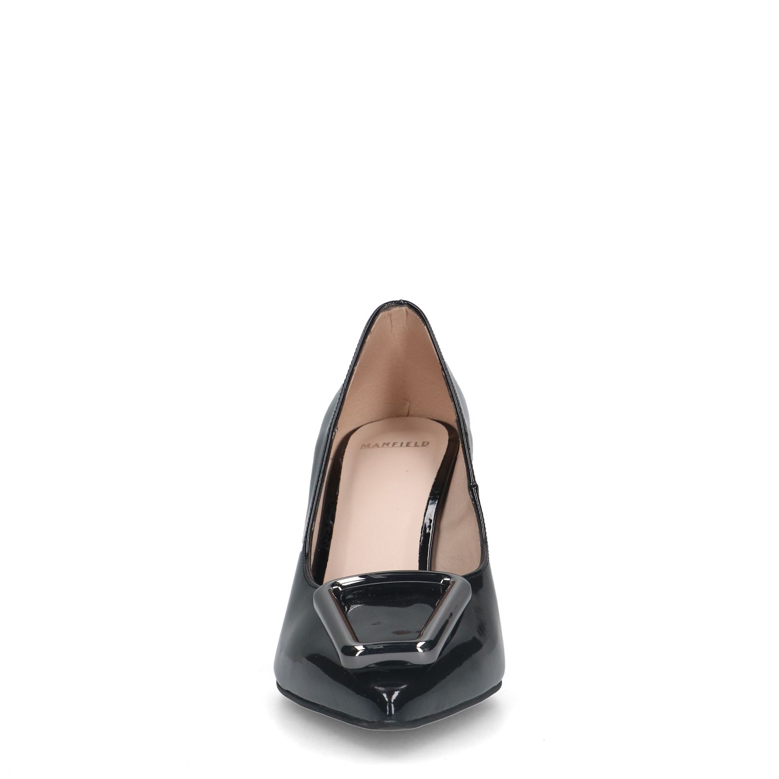 Zwarte lakleren pumps